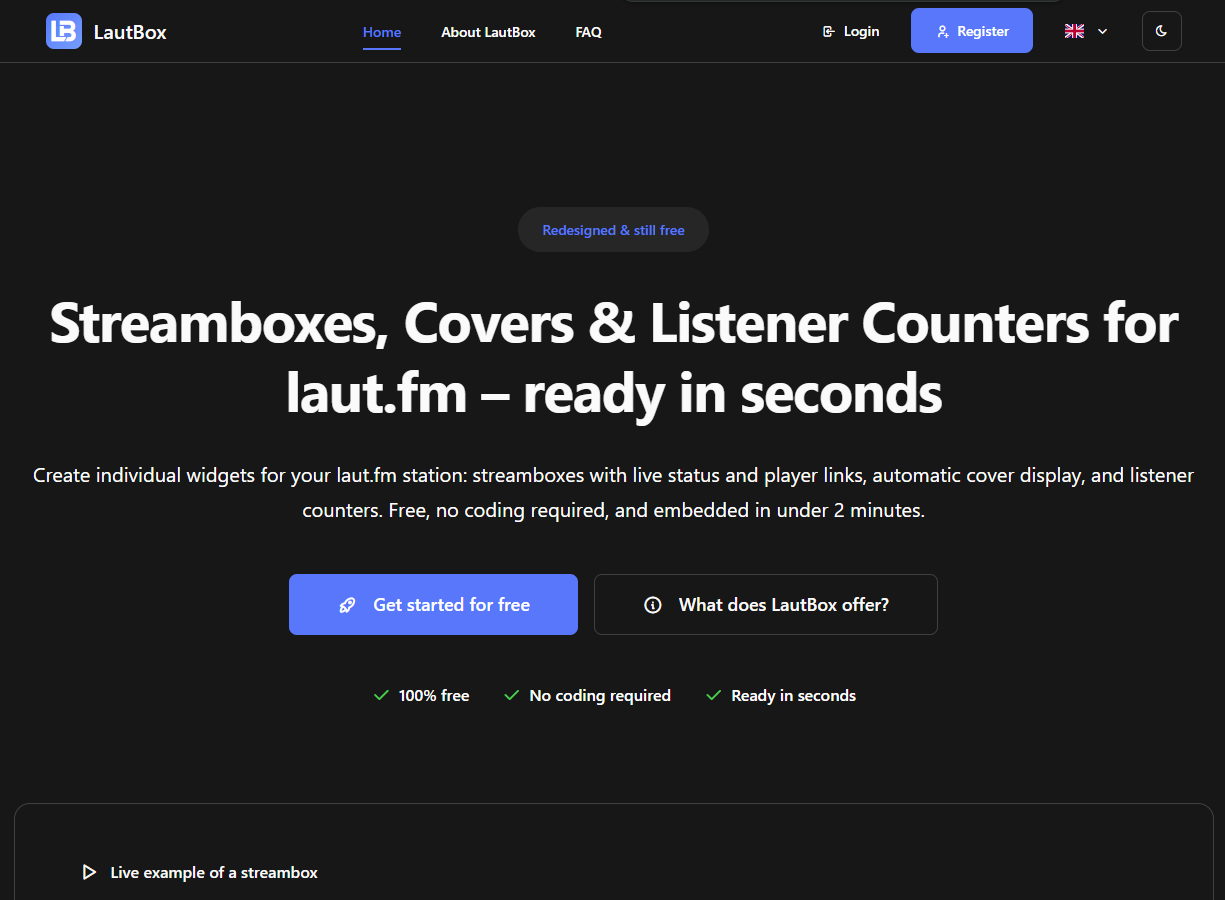 Neue Lautbox Vorschau